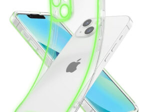 Apple iPhone 14 foszforeszkáló / sötétben világító szilikon tok, zöld