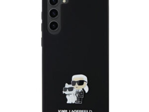 Karl Lagerfeld Karl&Choupette Metal Pin Samsung Galaxy A35 hátlap tok, fekete, KLHCSA35SMHKCNPK