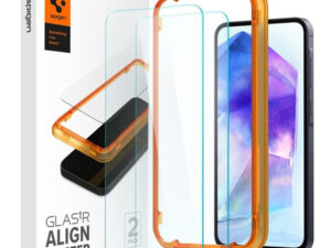Spigen AlignMaster Glas.tR Samsung Galaxy A55 5G Tempered kijelzővédő fólia (2db)