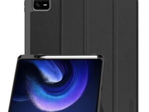 Xiaomi Pad 6 (11.0) / Pad 6 Pro (11.0), mappa tok, közepesen ütésálló, érintőceruza tartóval, Trifold, TP SC Pen, fekete