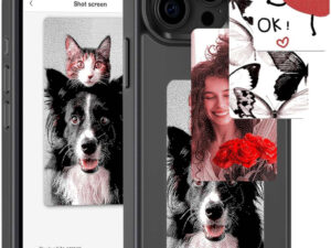 E-Ink okos telefontok, programozható NFC kijelzővel iPhone 13 Pro, fekete