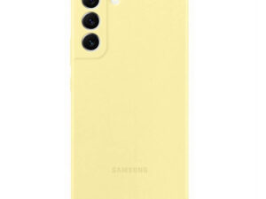 Samsung Galaxy S22+ Silicone Cover, gyári szilikon tok, sárga, EF-PS906TY Csomagolássérült