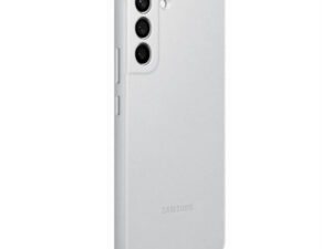 Samsung Galaxy S22+ Leather Cover, gyári bőr tok, szürke, EF-VS906LJ Csomagolássérült