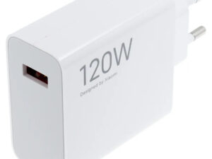 Hálózati töltő adapter, 120W, USB aljzat, gyorstöltés, GaN, Xiaomi, fehér, gyári