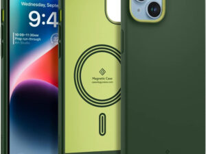 Caseology Nano Pop Mag Apple iPhone 13 / 14 Avo Green MagSafe tok, sötétzöld