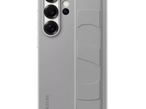 Samsung Galaxy S25 Ultra Standing Grip gyári tok, szürke (Új, Csomagolássérült)