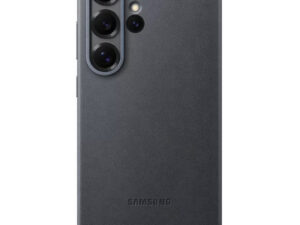 Samsung Galaxy S25 Ultra vegán gyári bőrtok, fekete (Új, Csomagolássérült)