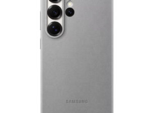 Samsung Galaxy S25 Ultra vegán gyári bőrtok, szürke (Új, Csomagolássérült)
