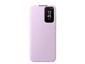 Samsung Galaxy A55 Smart View Wallet gyári tok, levendula (Új, Csomagolássérült)