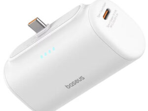 Baseus Compact powerbank / külső akkumulátor USB-C csatlakozóval, 5000mAh, PD, 20W, fehér