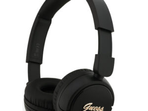 Guess Script Metal Logo Wireless vezeték nélküli fejhallgató, fekete