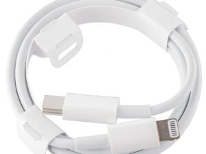 Apple USB-C-Lightning kábel, 1m, 96W, 4.7A, fehér, csomagolás nélkül (Bulk)