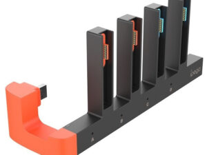 iPega SW2185 JoyCon kontroller töltő dokkoló, Nintendo Switch 2 kompatibilis, fekete