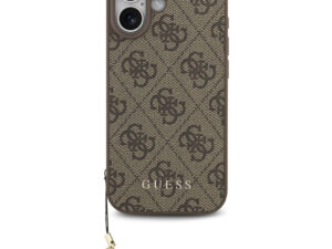 Guess 4G Charm Apple iPhone 17 Tone on Tone hátlap tok, barna