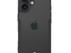 Tactical Quantum Stealth Apple iPhone 17 hátlap tok, átlátszó/fekete