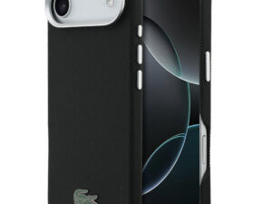 Lacoste Iconic Petit Pique Metal Logo Apple iPhone Air (2025) MagSafe tok, fekete