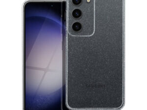 Clear 2mm Samsung Galaxy A17 csillámos szilikon tok, átlátszó