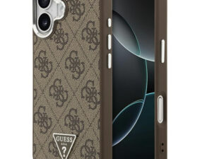 Guess 4G Triangle Logo Apple iPhone 17 MagSafe hátlap tok, barna