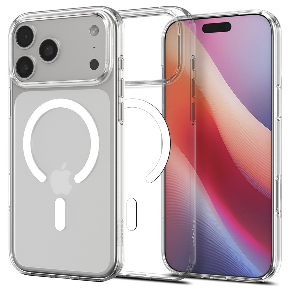 Spigen Liquid Crystal Magfit Apple iPhone 17 Pro tok, MagSafe, Clear White, fehér
