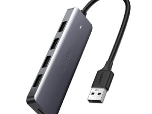 Ugreen CM219 hub adapter 4xUSB-A 3.0-USB-A, szürke