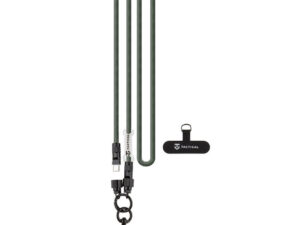 Tactical Wire Snake 2in1 USB-C-USB-C töltő-és adatkábel / univerzális vállpánt, 1,2m, zöld