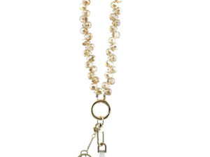 Guess Universal Wrist Strap Crystals 4G Charm csukló pánt, arany