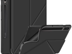 Origami Smart Case Samsung Galaxy Tab S6 Lite (2020 / 2022 /2024) mappa tok, érintőceruza tartóval, fekete