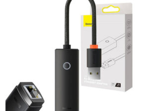 Baseus Lite Series USB-A-RJ45 hálózati adapter, 1000Mbps, fekete