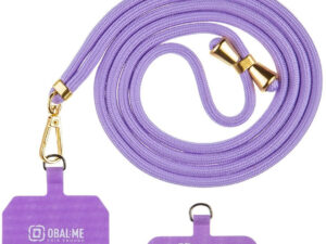 OBAL:ME NeckTag Allure Rope nyakba / vállra akasztható univerzális telefontartó, lila