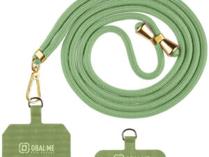 OBAL:ME NeckTag Allure Rope nyakba / vállra akasztható univerzális telefontartó, zöld