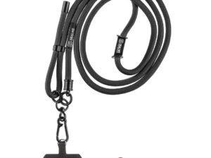 OBAL:ME NeckTag Rope nyakba / vállra akasztható univerzális telefontartó, fekete
