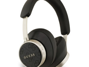 Guess PU Leather 4G Classic Logo ENC TWS vezeték nélküli fejhallgató, fekete-arany