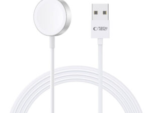 Tech-Protect UltraBoost Magnetic Apple Watch töltő USB-A kábellel, 120cm, fehér