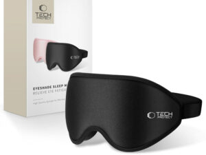 Tech-Protect EyeShade alvómaszk / szemfedő memóriahabbal, állítható pánttal, fekete