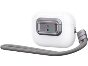 Spigen Lock Fit "M" Apple Airpods Pro /  Airpods Pro 2 fülhallgató tokhoz biztonsági zár, kézpánttal, szürke