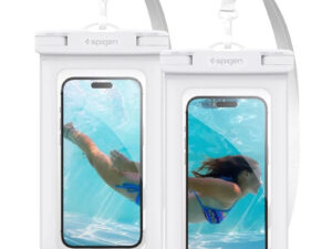 Spigen Aqua Shield A601 univerzális vízálló tok, fehér, 2 db / csomag