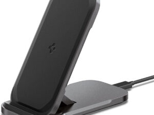 Spigen ArcField Stand Flex PF2201 vezeték nélküli wireless gyorstöltő, 15W, fekete