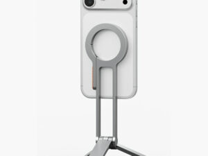 Uniq Arcus MagSafe kompatibilis Selfie bot / Tripod állvány kulcsatartóra akasztható résszel, ezüst