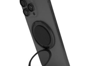 Uniq Gripfit 360 Magnetic telefontartó kitámasztóval, mágneses, fekete