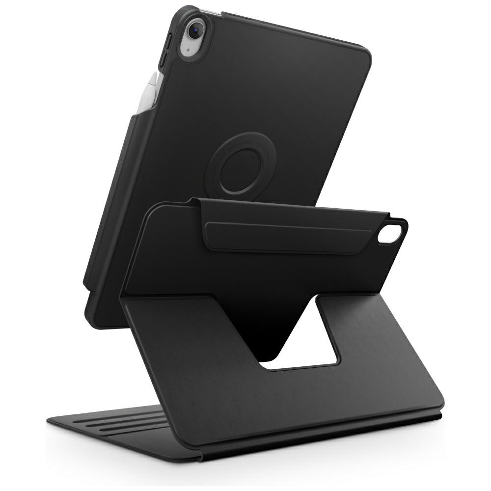 Uniq Rovus 360 Apple iPad 11 2025 / iPad 10.9 2022 mágneses tok kitámasztóval, 360 fokban forgatható, fekete