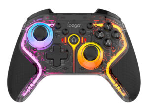 iPega 9666TH vezeték nélküli Gamepad / kontroller Android/iOS/PS3/PS4/PC/N-Switch kompatibilis, RGB, fekete