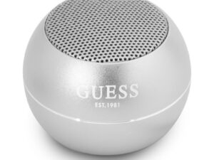 Guess Mini kompakt, hordozható bluetooth hangszóró, 3W, ezüst