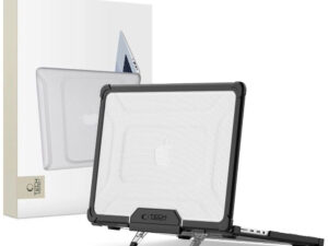 Tech-Protect Smartshell Pro Apple Macbook Pro 14 M1-M5 / M5 Pro / Pro Max 2021-2026 tok megerősített sarokkal, fekete-átlátszó