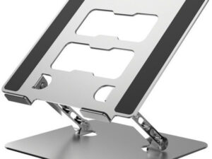 ART P10 állítható asztali notebook / laptop tartó, aluminium, ezüst