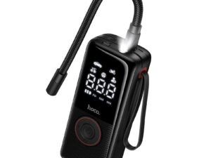Hoco ZP18 wireless kerékpumpa / kompresszor beépített világítással, 4000mAh, fekete