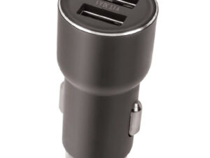 Autós töltő, Szivargyújtós töltő, 5V / 3.1A, 2 x USB aljzat, Forever, szürke, CC-04