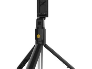 Prémium selfie bot, 19 - 70 cm, 270°-ban forgatható, exponáló gombbal, bluetooth-os, v4.0, tripod állvány funkció, fekete, AF15 utángyártott