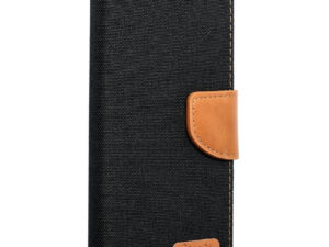 Apple iPhone 12 Pro Max, Oldalra nyíló tok, stand, Canvas Book, fekete