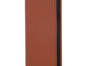 Motorola Moto G9 / G9 Play / E7 Plus, Oldalra nyíló tok, valódi bőrtok, stand, Smart Pro, barna