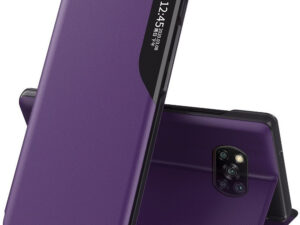Apple iPhone 11 Pro Max, Oldalra nyíló tok, stand, Wooze FashionBook, lila